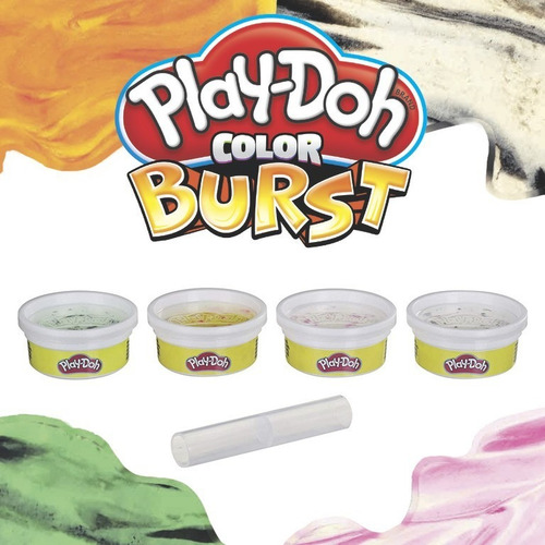 Play-doh, Color Burst, Ice Cream, Hasbro Masa Play Doh Color Multicolor
