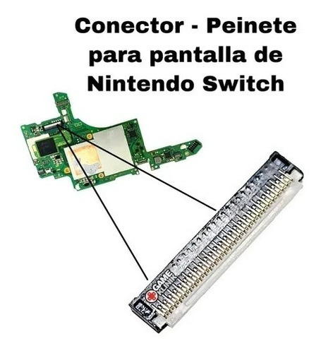Conector Plastico Para Lcd En Tarjeta De Nintendo Switch