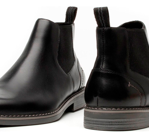 Botin Hombre Chelsea Piel Flexi Cómodos Negro 25-29 404604