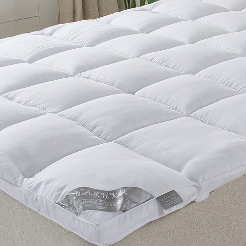  Mattress Topper Full Size Pillowtop Mattress Cover Lux...