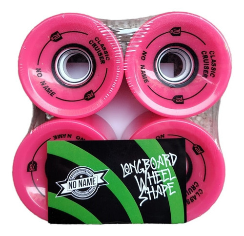 Imagen 4 de 5 de Ruedas De Longboard No Name 70mm Uretano Premium Importadas