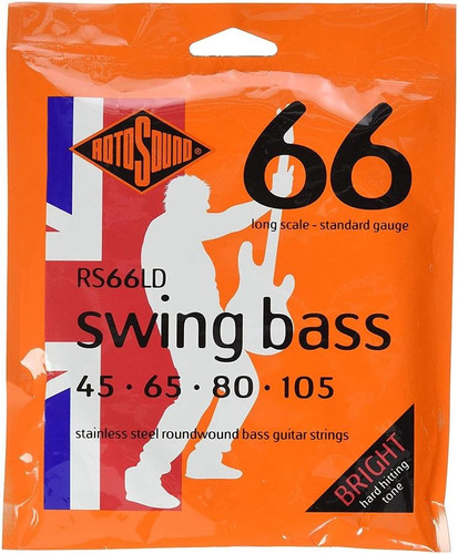 Encordado Bajo 4 Cuerdas Rotosound Swing Bass Rs66ld 045-105