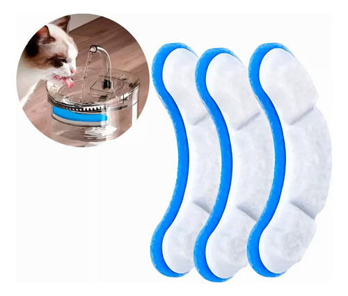 Repuestos Filtro Para Fuente De Agua Para Gato Y Perro X3