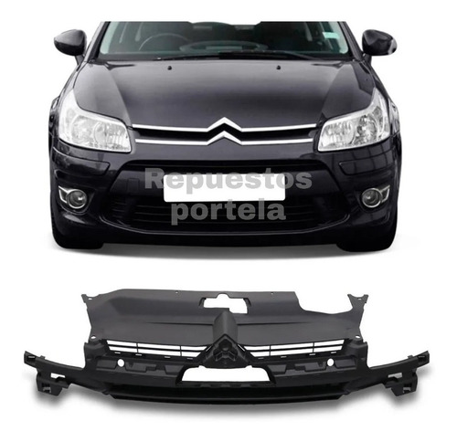 Parrilla Rejilla Superior Paragolpe Del Citroen C4 2.0 Nafta