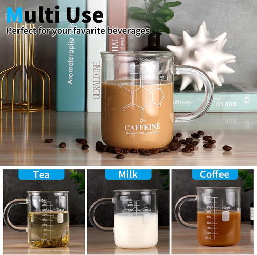 Taza Cafeine Beaker, Taza De Cafeína, Taza De Química De 16