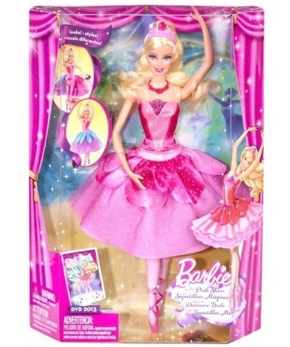 Muñeca Barbie Zapatillas Mágicas Mundo Magico