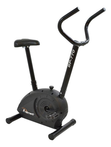 Bicicleta ergométrica vertical Polimet BP-770 preta