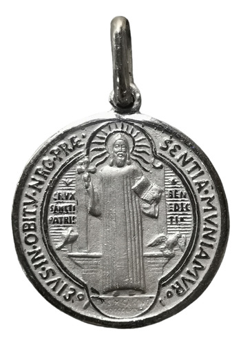Medalla Plata 925 San Benito #289 (medallas Nava) 