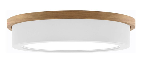 Plafon Pipe Grande Madera Led Ø35cm Living Cocina