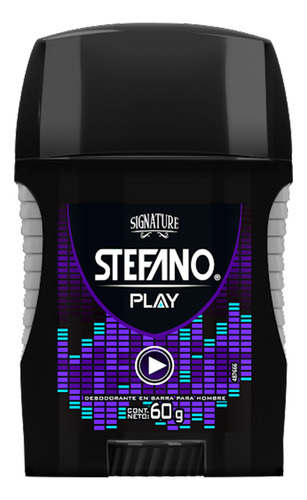 Desodorante Stefano Play en Barra para Hombre 60 g