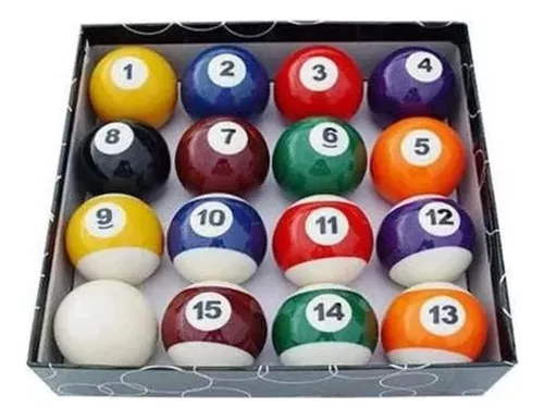 Jogo De Bolas De Sinuca Faixadas De 50mm Billiard