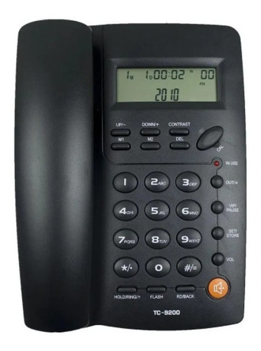 Imagen 2 de 10 de Teléfono Fijo Tc-9200 Homedesk Altavoz Identif. De Llamadas