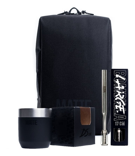 Imagen 1 de 10 de Set Mate + Bombilla Acero Inoxidable + Mochila Matera