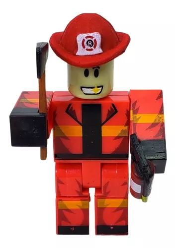 Boneco Roblox De Montar Carpinteiro Construtor Com Serrote