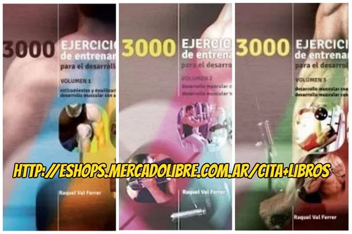 Oferta Libros: 3000 Ejercicios Desarrollo Muscular Vol 1 2 3