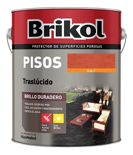 Brikol Impermeabilizante Pisos Traslucido 1 Lt Akzo - Iacono