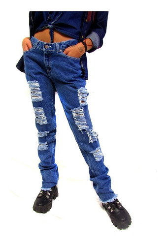 Imagen 5 de 5 de Mom Jeans Para Damas Marca Isle