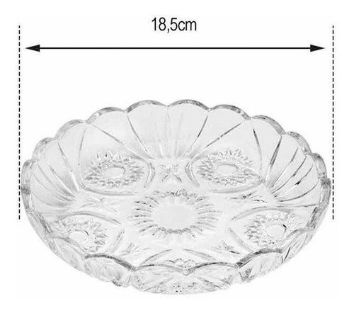 Imagem 3 de 3 de Prato De Cristal Dragon 18,5x3,6cm Lyor