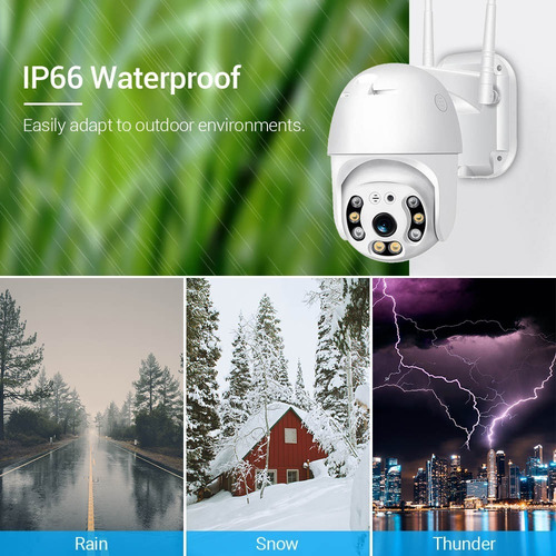 Imagen 6 de 10 de Camara Ptz Ip 3mp Inalambrica Exterior+micro Sd 64gb Icsee