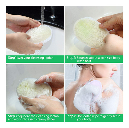 24 Piezas Exfoliante De Lufa Pad Cuerpo Scrubber Baño Ducha