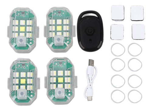 Luz Estroboscópica Led Portátil De Alta Luminosidad, 4 Unida