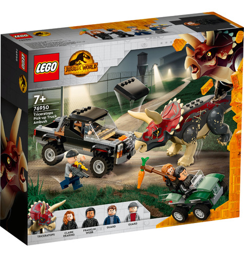 Lego - Emboscada En Furgoneta Del Triceratops - 76950