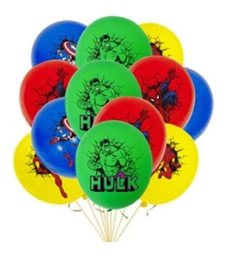 Pack 24 Globos Avengers Látex 