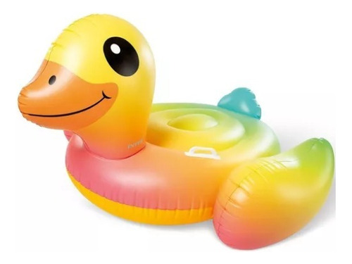 Isla Flotante Pato Multicolor Inflable