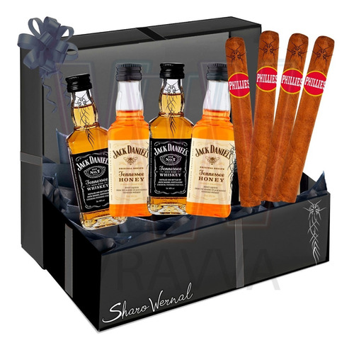 Regalo Cumpleaños Habano Whisky Jack Daniel´s Old N7 / Honey