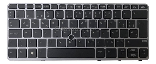 Teclado Para Hp Elitebook 820 G1 820 G2 720 G1 720 G2 Lum Es Color Negro