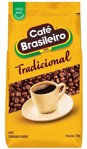Café Torrado E Moído Brasileiro Tradicional - Pouch 250g