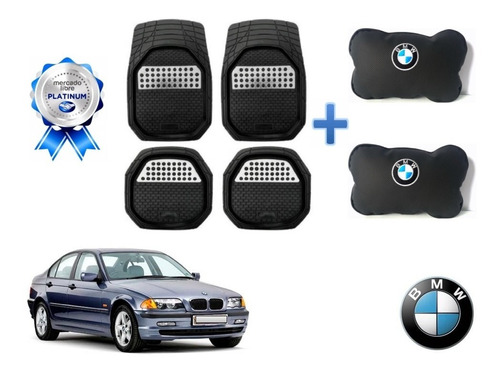 Tapetes Carbon 3d + Par Cojines Bmw 323i 1998 A 2005