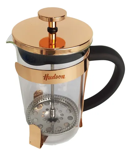Set 3 Pz Cafetera Cobre 600 + 2 Tazas Termicas Hudson Bz3