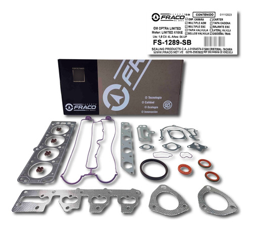 Kits Juego Empacaduras Optra Limited 2005 2006 2007 Original