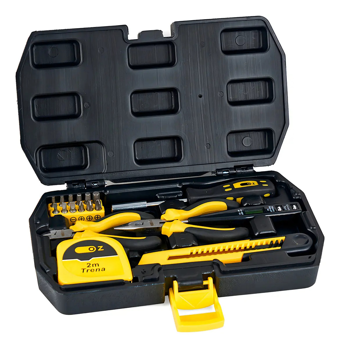 Kit Jogo Ferramentas Multiuso 18 Peças Em Aço Com Maleta KFO180 OZ