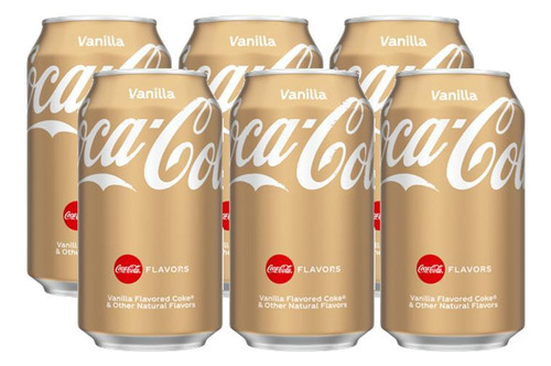 Refrigerante Coca Cola Baunilha Vanilla Caixa 6 Latas 355ml