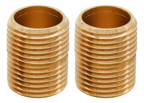 (2 Pcs) Brass Pipe Adapter Plumbing, G Thread 1/2  Male To N