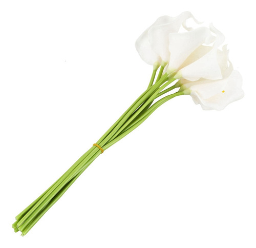 Ramo De Novia De Calla Lily, 10 Cabezas, Látex, Real Touch K