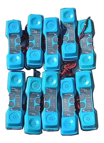 Paquete De 10 Microtelefono Hdepaepe Hd8 Azul 