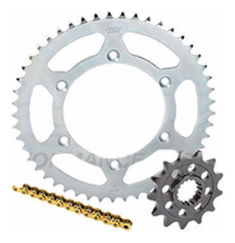 Sprocket Kit Y Cadena Yamaha 250 Yz (solo Año 1998) - Dorada