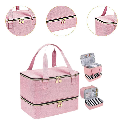 Caja De Soporte De Esmalte De Uñas, Soporte, 2 Niveles, Con