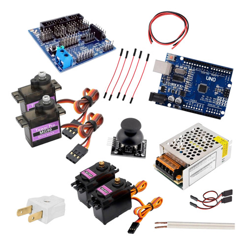 Electrónica De Brazo Mecánico Robot Compatible Con Arduino