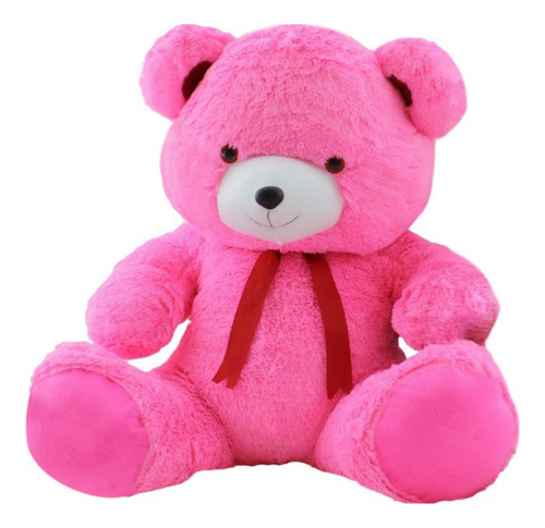 Urso Teddy Rosa Pink Grande Presente Antialergico