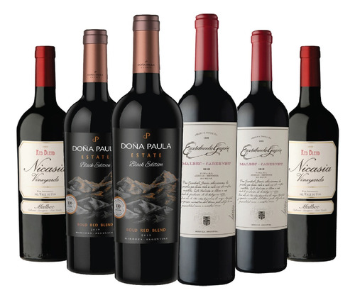 Vinos Tinto Red Blend Combinado X6u Escorihuela Gascon