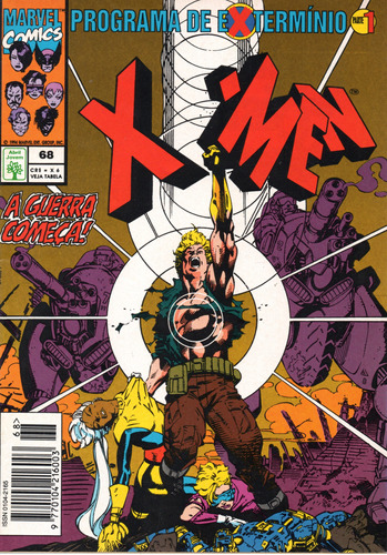 X-men N° 68 - 84 Páginas Em Português - Editora Abril - Formato 13,5 X 19 - Capa Mole - 1994 - Bonellihq Cx03 Abr24