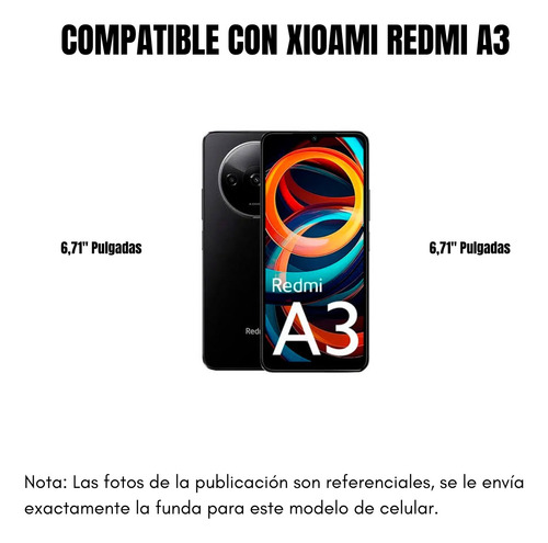 Case Bumper Para Xiaomi Redmi A3 / Funda De 2 Piezas Robot