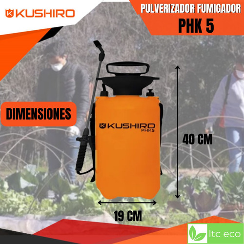 Fumigador Pulverizador Mochila 5 Lts Jardin Plantas Rociador