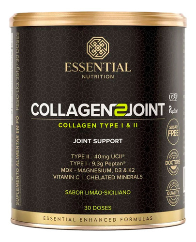 Collagen 2 Joint Limão Siciliano Essential Nutrition 351g