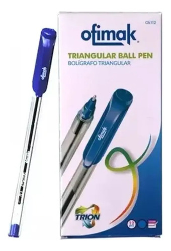 Boligrafo Ofimak Trion Azul 