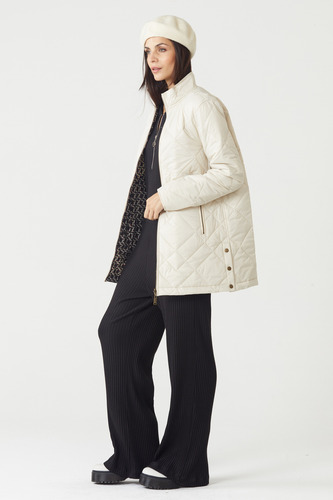 Tapado Reversible Campera Mujer Abrigo Liviano 23138